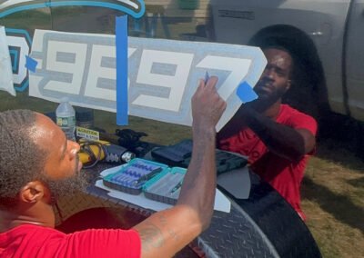 Vehicle Sign Installation
